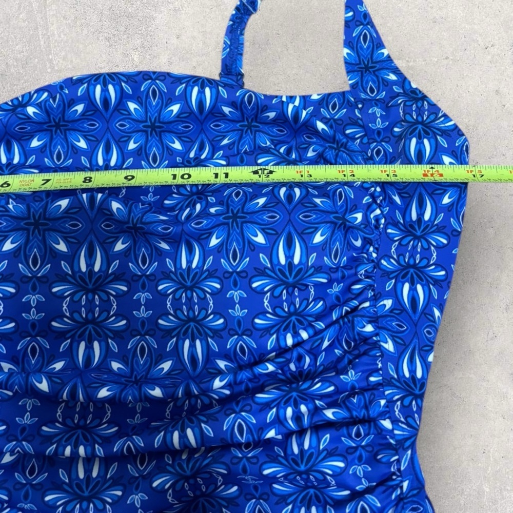 L.L.Bean womens square beck one piece swimsuit NWT - Picture 7 of 9